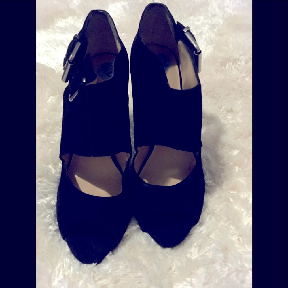 Ladies Suede Platform Heels